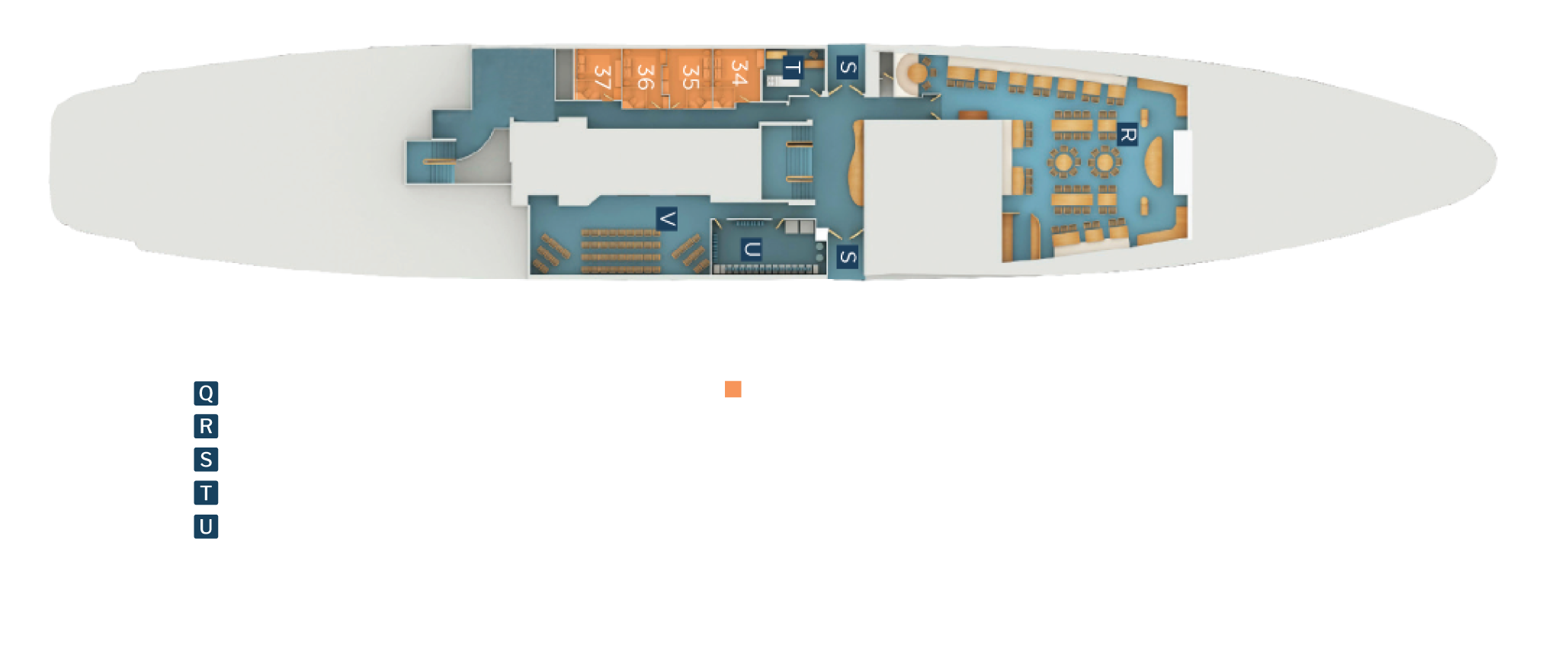 Galapagos Legend Deck Plan: Sea deck