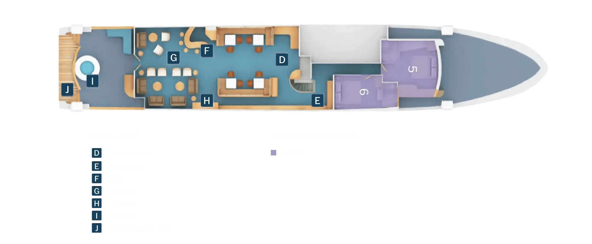 Deckplan: Earthdeck Coral Yacht II