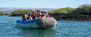 Islands Activities: Passengers having fun on their dinghy ride