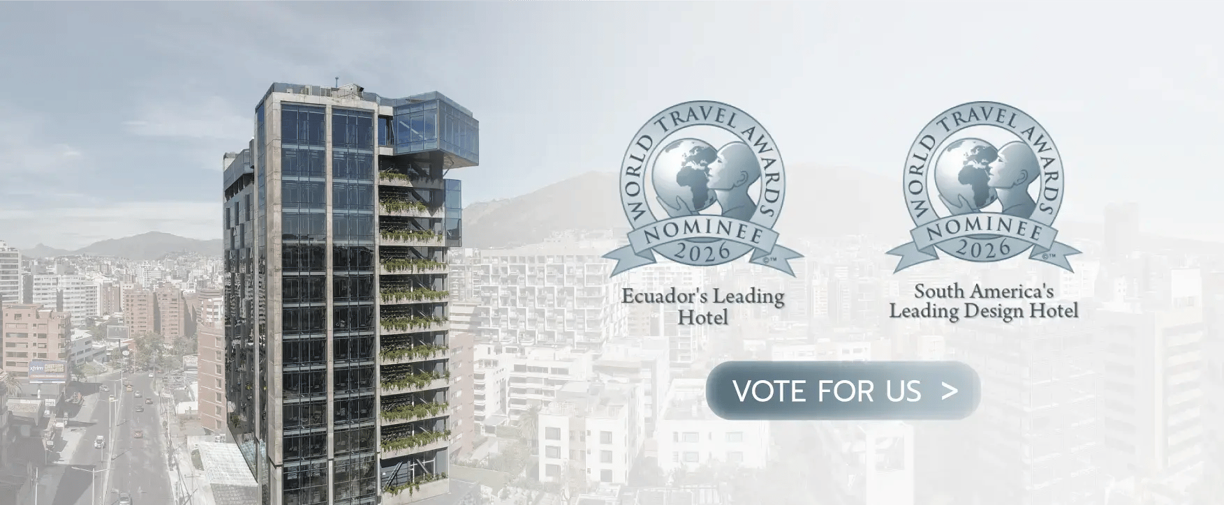 CTA GO Quito Hotel - Vote For Us in the WTA