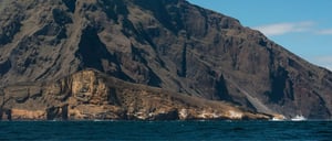Mountain at Punta Vicente Roca, Galapagos Islands